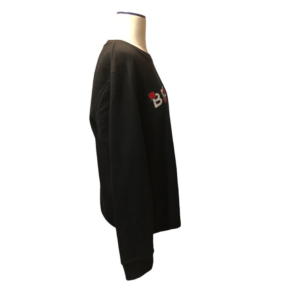 BROOKLYN CLOTH Unisex Embroidered Roses BRKLYN Sweatshirt - Picture 4 of 8